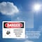 Signmission Emergency Evacuation Meeting Place, 14 in W x Rectangle, Vinyl Decal OS-2PACK-DS-D-1014-L-2327 - alternate 3